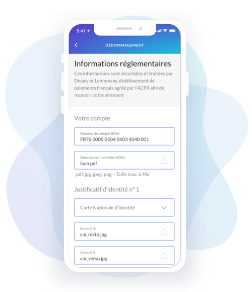 Example of KYC with the Divacy app